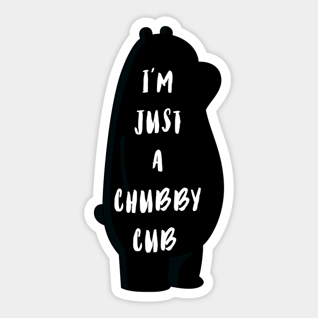 Chubby Cub Sticker by JasonLloyd